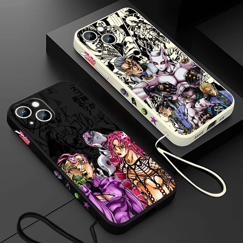 Phone Case Anime - جراب هاتف سائل بتصميم أنمي JOJO