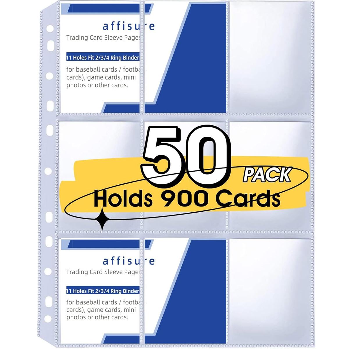 Collector Card Sleeve - 50 حزمة من أغلفة البطاقات ذات