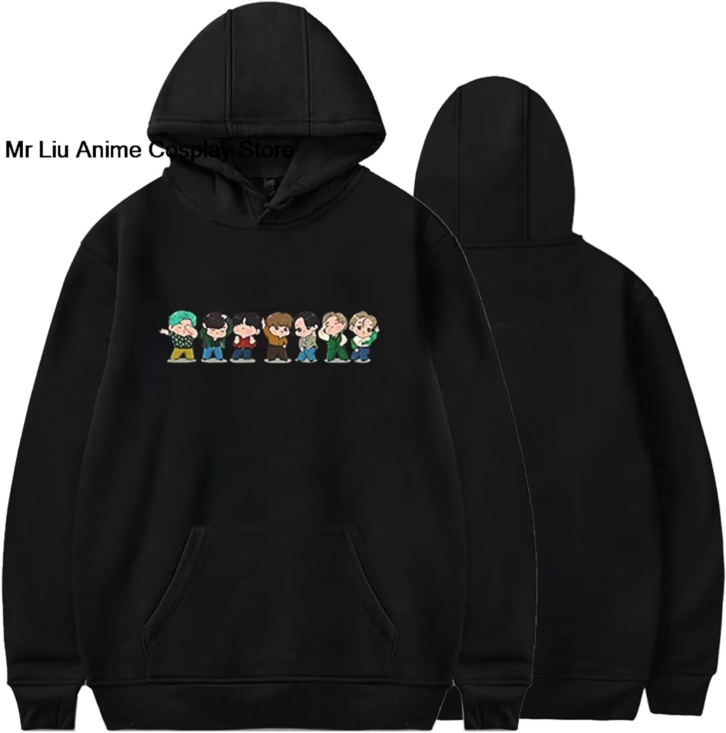 هودي نسائي بتصميم جرافيك 'أحب  - مراجعة Anime Merchandise Hoodie وسعره